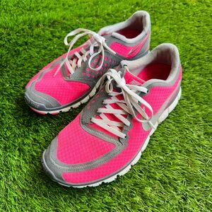 Women's Pink and Gray Athletic Shoes